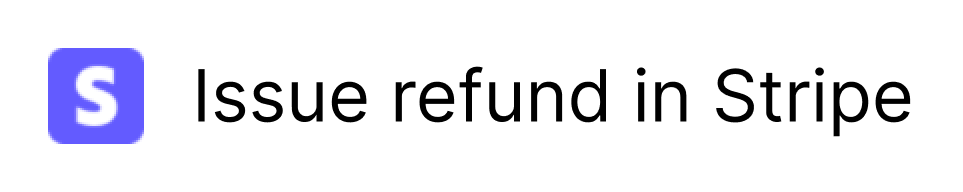 Issue refund in Stripe